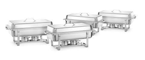 Podgrzewacz na pastę - zestaw 4 szt., HENDI, GN 1/1, 8,5L, 610x355x(H)297mm