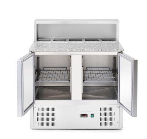 Stół chłodniczy z nadstawą i blatem granitowym, Arktic, 247L, 230V/145W, 900x700x(H)1070mm