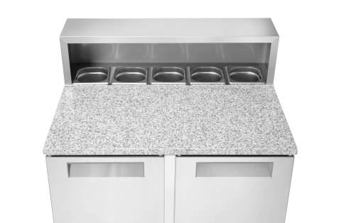 Stół chłodniczy z nadstawą i blatem granitowym, Arktic, 247L, 230V/145W, 900x700x(H)1070mm