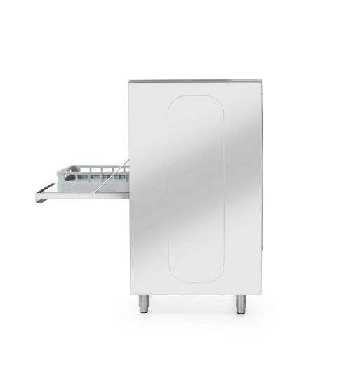 Zmywaka do tac i garów 50x60, elektroniczna, z dozownikiem detergentu i pompą spustową, 400V Hendi