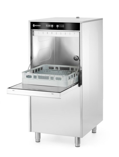 Zmywaka do tac i garów 50x60, elektroniczna, z dozownikiem detergentu i pompą spustową, 400V Hendi