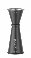 Miara barmańska z pierścieniem, Bar up, 25ml / 50ml, czarny, śr.45x(H)110mm Hendi