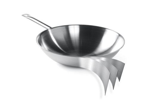 Patelnia WOK 3-PLY - bez pokrywki Hendi