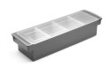 Pojemnik barmański na dodatki do drinków - 4 wkłady Hendi