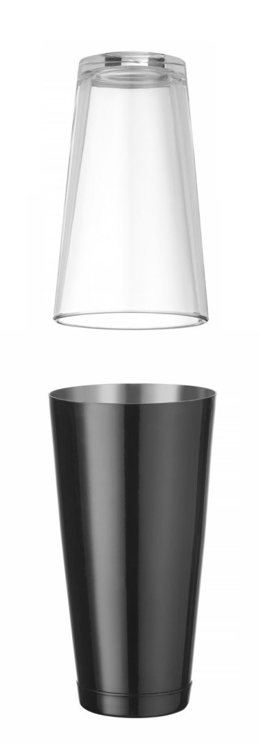 Shaker bostoński czarny, 0,8 l, Bar up, 0,8L, czarny, śr.x(H)mm Hendi