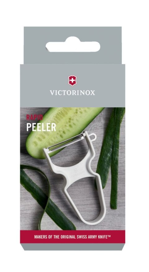 Victorinox obieraczka RAPID, rękojeść PP, ostrze gładkie, biała Hendi