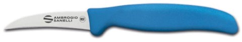 Ambrogio Sanelli Supra Colore, nóż do warzyw, zakrzywiony, NIEBIESKI,7 cm