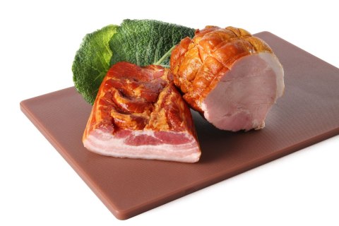 Deska do krojenia HACCP 600x400 brązowa do mięsa gotowanego, wędlin Hendi