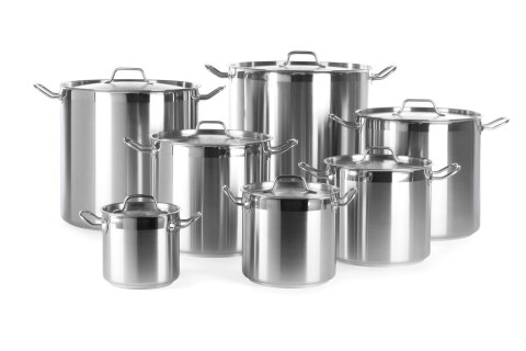 Garnek wysoki Profi Line z pokrywką, dno "Sandwich" 3 l; śr. 160 x 150 h Hendi