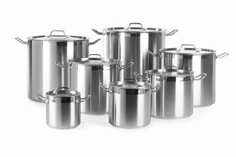 Garnek wysoki Profi Line z pokrywką, dno "Sandwich" 3 l; śr. 160 x 150 h Hendi