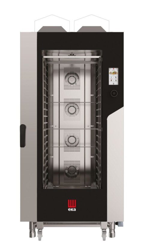 Piec konwekcyjno - parowy Millennial Touch Screen GASTRO 20 x GN 1/1 gazowy z bezpośrednim natryskiem, ekranem dotykowym, sys
