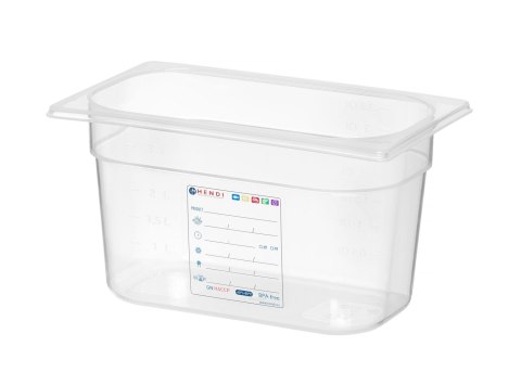 Pojemnik GN HACCP 1/4 150mm Hendi