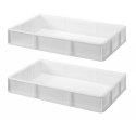 Pojemnik na ciasto na pizzę, HENDI, GN 1/1, biały, 530x325x(H)90mm Hendi