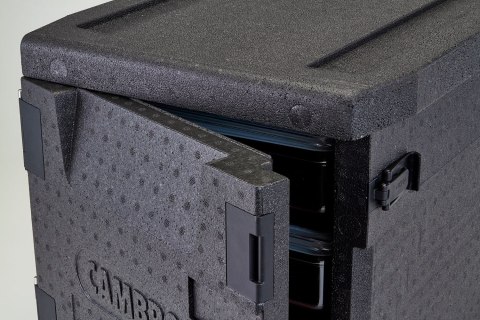 Pojemnik termoizolacyjny Cam GoBox ładowany od przodu, GN 1/1, 86 l, Cambro, GN 1/1, 86L, czarny, 640x440x(H)625mm