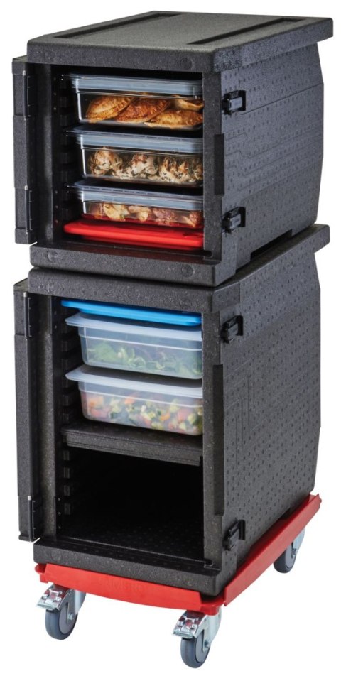 Pojemnik termoizolacyjny Cam GoBox ładowany od przodu, GN 1/1, 86 l, Cambro, GN 1/1, 86L, czarny, 640x440x(H)625mm