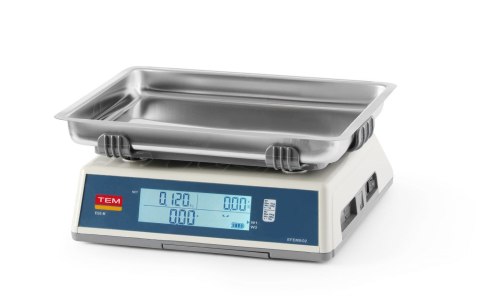 Waga kalkulacyjna LCD z legalizacją, seria EGE, głęboka szalka, 30 kg