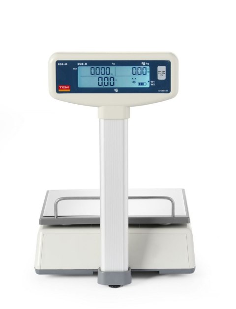 Waga kalkulacyjna LCD z wysięgnikiem i legalizacją, seria EGE, 15 kg