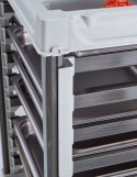 Wózek CAMBRO Camshelving® do transportu pojemników 9 × GN 1/1