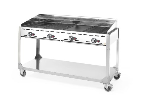 Grill gazowy Green Fire Profi Line 4-palnikowy 149614 Hendi