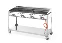 Grill gazowy Green Fire Profi Line 4-palnikowy 149614 Hendi