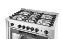 Kuchnia gazowa - 5-palnikowa Kitchen Line z konwekcyjnym piekarnikiem i z grillem Hendi