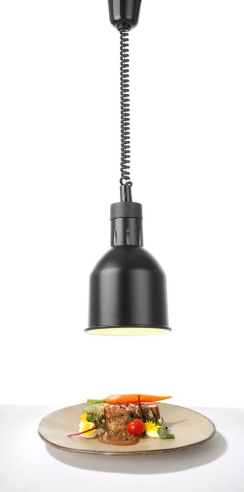 Lampa do podgrzewania potraw- wisząca, cylindryczna średnica 175x(H)250, czarna Hendi