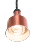 Lampa do podgrzewania potraw - wisząca - śr.175x(H)250mm miedziana Hendi