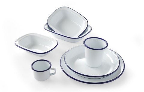 Naczynie prostokątne emaliowane 215x160 mm Hendi