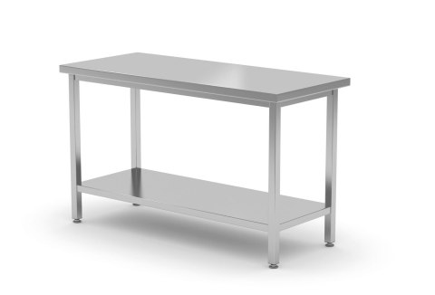 Stół centralny z półką - skręcany, głębokość 600 mm, HENDI, Kitchen Line, 800x600x(H)850mm Hendi