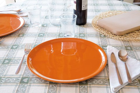 Talerz do pizzy Speciale pomarańczowy Hendi