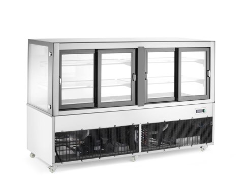 Witryna chłodnicza 2-półkowa, Arktic, 610L, 230V/500W, 1824x677x(H)1230mm
