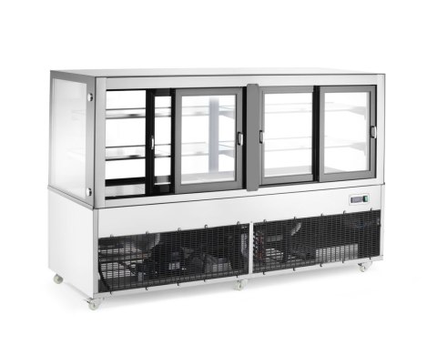 Witryna chłodnicza 2-półkowa, Arktic, 610L, 230V/500W, 1824x677x(H)1230mm