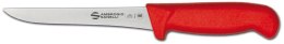 Ambrogio Sanelli Supra Colore, nóż do trybowania, wąski, CZERWONY, 16 cm