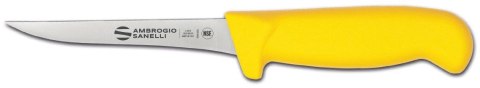 Ambrogio Sanelli Supra Colore, nóż do trybowania, wąski, ŻÓŁTY, 12 cm