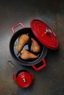 Garnek żeliwny emaliowany, HENDI, 3,4L, czerwony, 320x240x(H)105mm Hendi