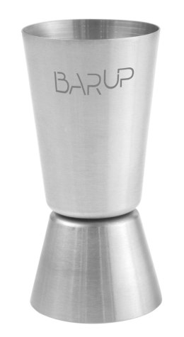 Jigger 20/40 ml, BarUp, srebrny, ⌀40x(H)80mm, Okrągły