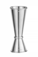 Jigger, miarka barmańska 20/40 ml, BarUp, 0,04L, srebrny, ⌀42x(H)100mm, Okrągły