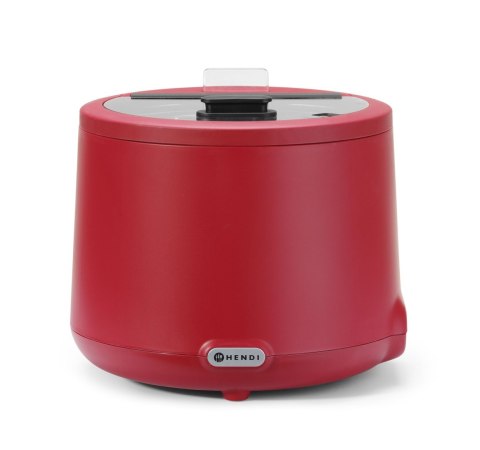 Kociołek do zupy UNIQ, HENDI, 8L, czerwony, 220-240V/500W, ?365x(H)325mm