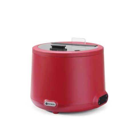 Kociołek do zupy UNIQ, HENDI, 8L, czerwony, 220-240V/500W, ?365x(H)325mm