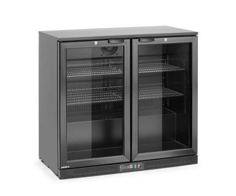 Lodówka barowa 2-drzwiowa, Arktic, 158L, czarny, 220-240V/160W, 900x530x(H)870mm