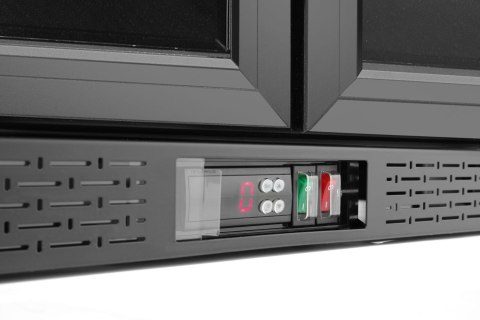 Lodówka barowa 2-drzwiowa, Arktic, 158L, czarny, 220-240V/160W, 900x530x(H)870mm