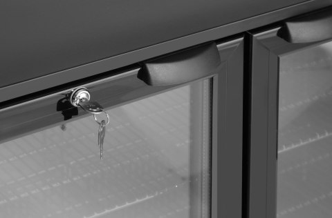 Lodówka barowa 2-drzwiowa, Arktic, 158L, czarny, 220-240V/160W, 900x530x(H)870mm