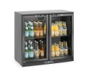 Lodówka barowa 2-drzwiowa, Arktic, 158L, czarny, 220-240V/160W, 900x530x(H)870mm