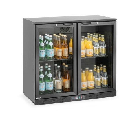Lodówka barowa 2-drzwiowa, Arktic, 158L, czarny, 220-240V/160W, 900x530x(H)870mm