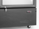 Lodówka barowa z podświetlanym panelem, 2-drzwiowa, Arktic, 512L, czarny, 230V/510W, 1120x585x(H)1900mm