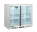 Lodówka barowa z podwójnymi drzwiami suwanymi, Arktic, 150L, srebrny, 220-240V/160W, 900x520x(H)840mm