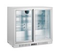 Lodówka barowa z podwójnymi drzwiami suwanymi, Arktic, 150L, srebrny, 220-240V/160W, 900x520x(H)840mm