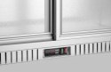 Lodówka barowa z podwójnymi drzwiami suwanymi, Arktic, 150L, srebrny, 220-240V/160W, 900x520x(H)840mm