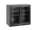 Lodówka barowa z podwójnymi drzwiami suwanymi, Arktic, 158L, czarny, 220-240V/160W, 900x520x(H)870mm