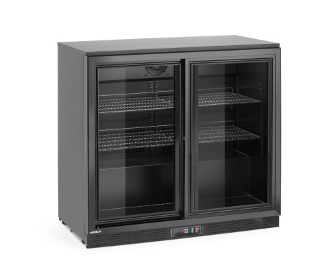 Lodówka barowa z podwójnymi drzwiami suwanymi, Arktic, 158L, czarny, 220-240V/160W, 900x520x(H)870mm